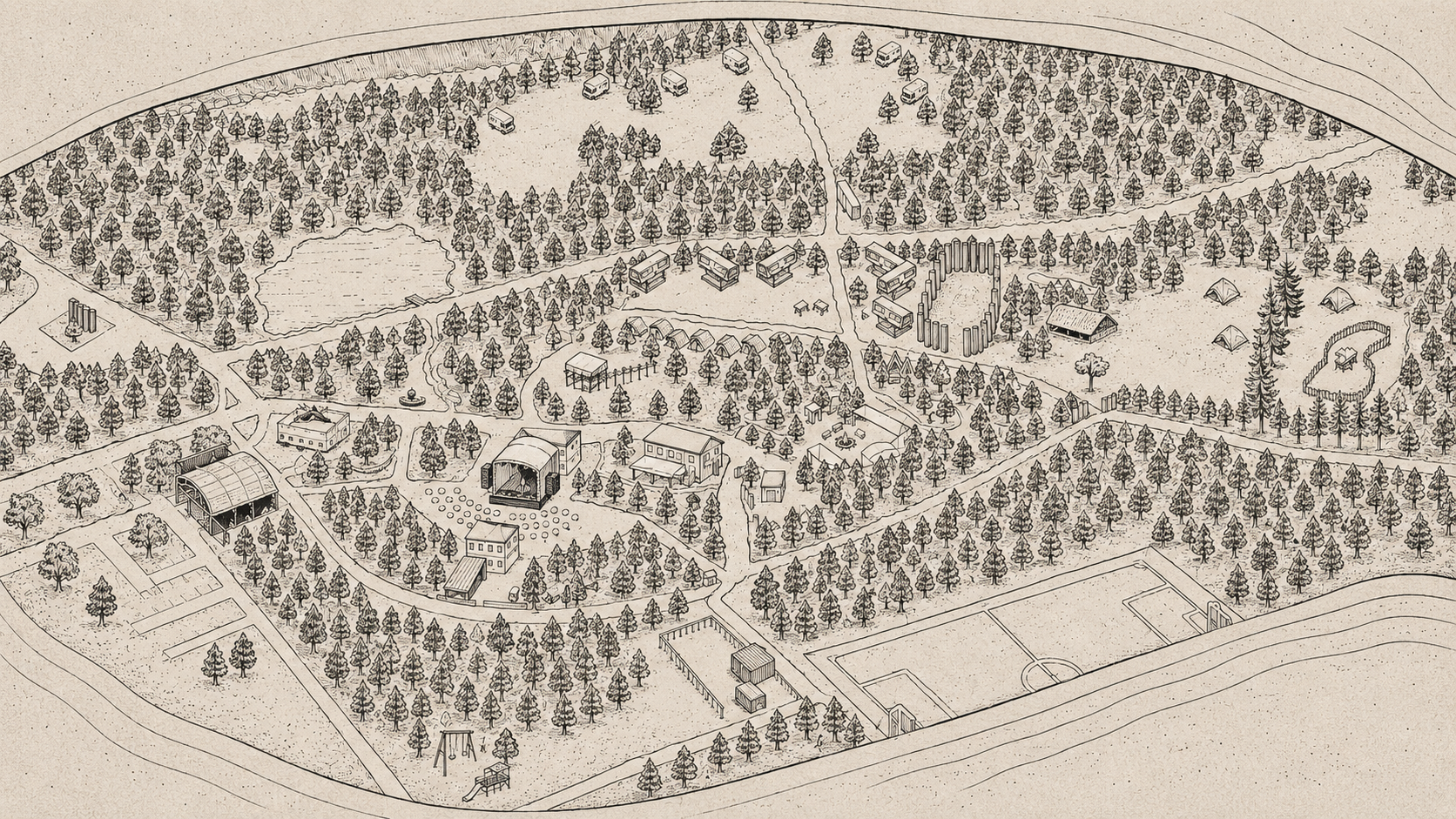 Lageplan des Kulturpark Deutzen